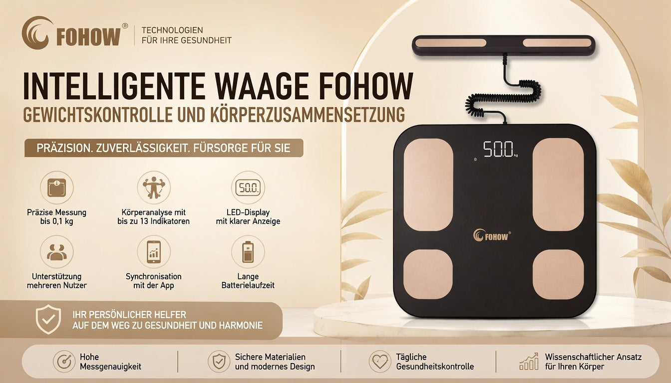 FOHOW Smart Körperanalysewaage