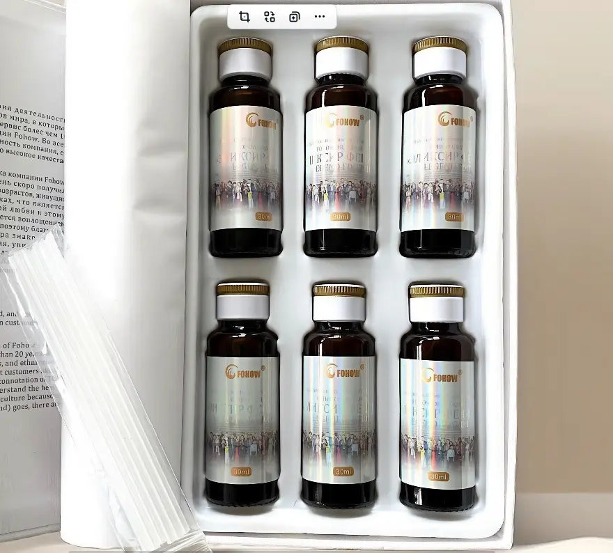 FOHOW Elixier des Phönix - Atem des Lebens – Blume der Unsterblichkeit, Legendäre Edition, Packund mit je 6 Flaschen je 30 ml. Mein Shop