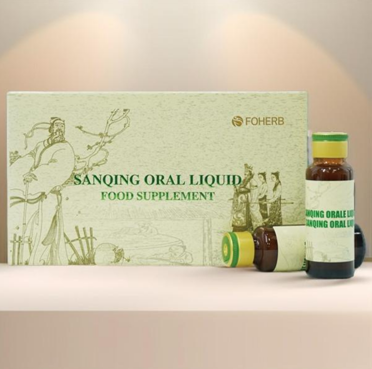 FOHOW SAN QING Cordyceps flüssiges Elixier Aloe Vera Lonicera, 4 Flaschen x 30ml Mein Shop
